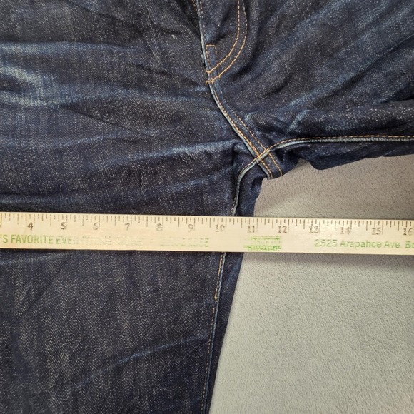 Levis Made & Crafted Tack Slim Jeans Mens Dark Wash Blue Slim Tapered Fits 32x32 - Picture 6 of 16